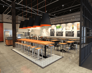 Restaurant Design Rendering